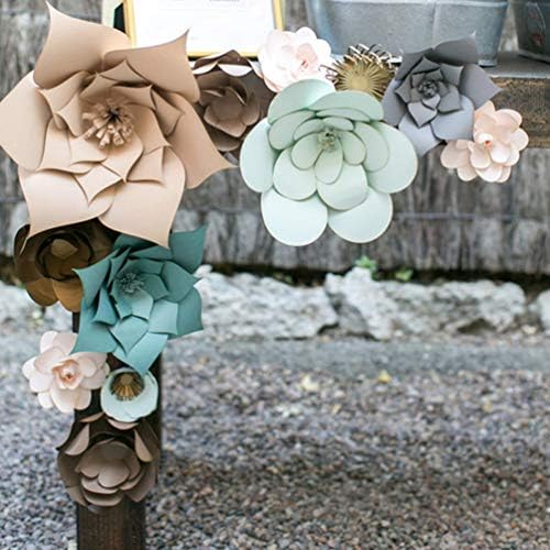 ERINGOGO Faux Flowers 2pcs Grey for Wedding Decor