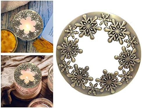 Antique Candle Covers with Bronze Metal Lids