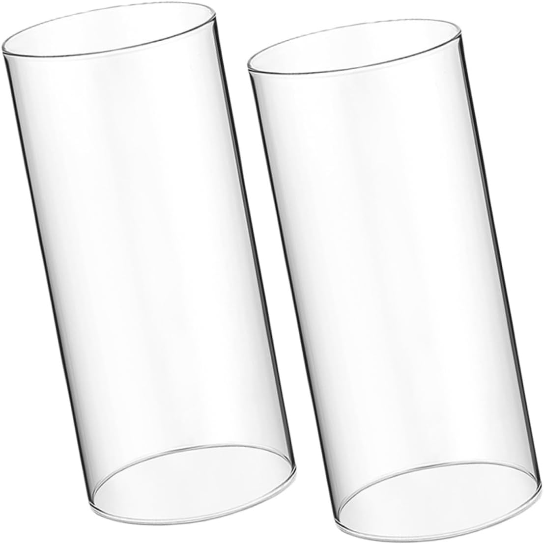 PRETYZOOM 4pcs Glass Candle Holder Sleeve Decorative Shades