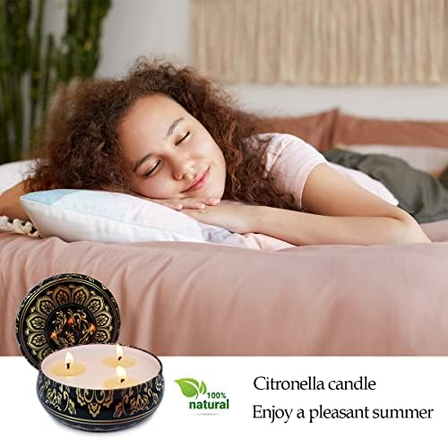 Niky 3-Pack Citronella Candles for Outdoor Indoor Use