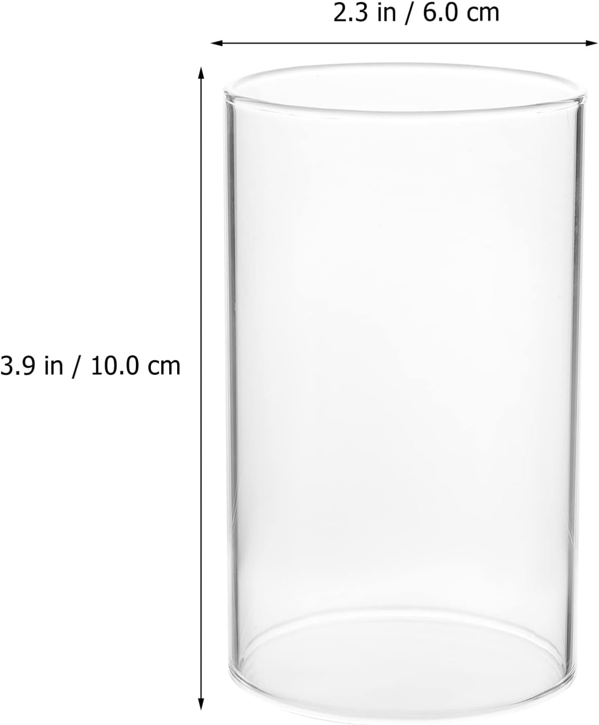Cabilock 4pcs Glass Candle Lampshade Cover for Pillar Candles