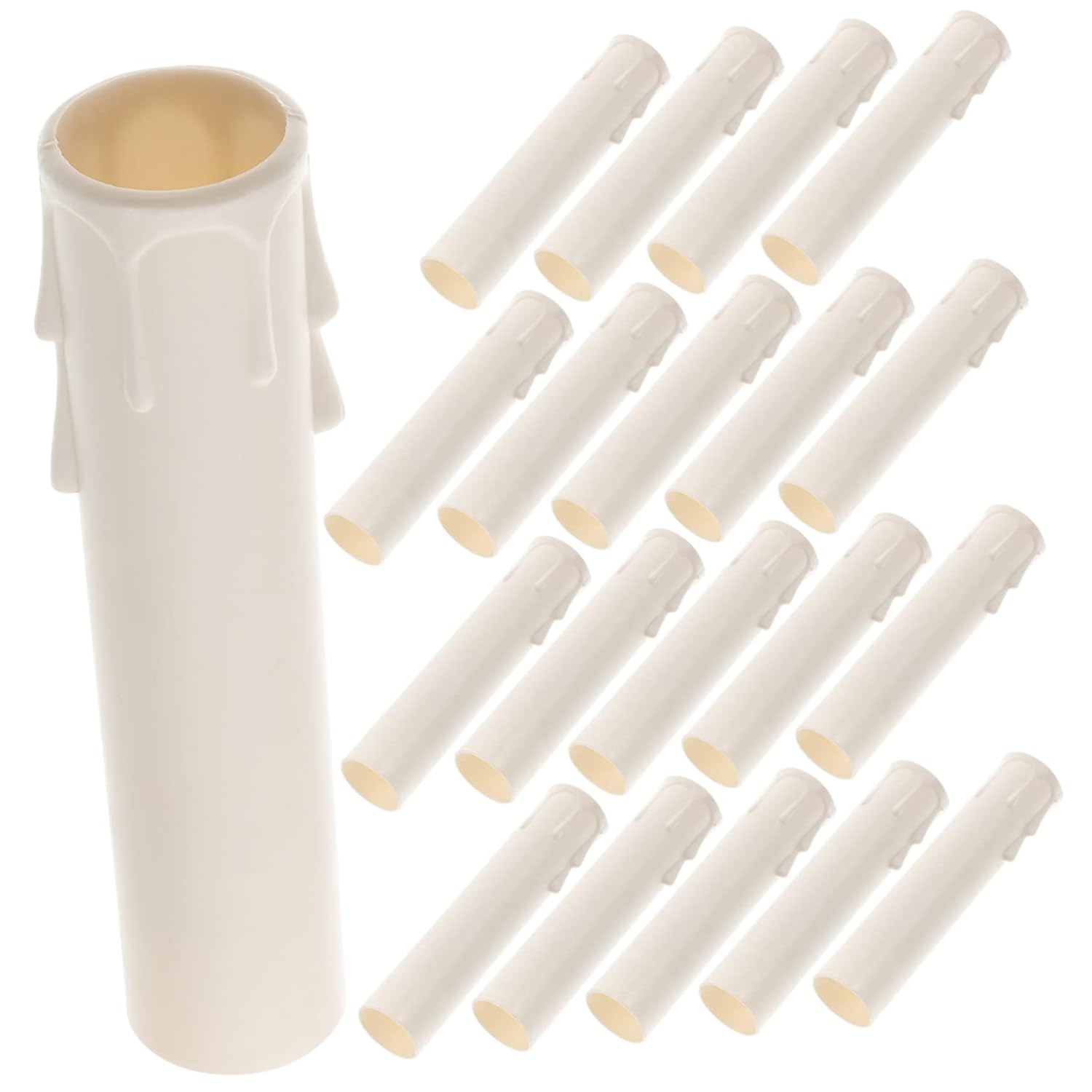 HOMSFOU 20pcs Adjustable Chandelier Candle Covers