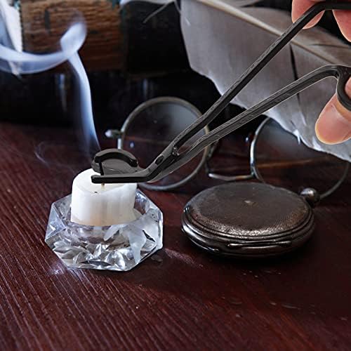 IMIKEYA 3pcs Black Stainless Steel Candle Wick Trimmers and Snuffers