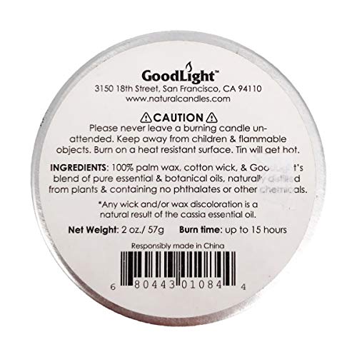GOODLIGHT Lemongrass Cassia Travel Tin Candle 2 OZ