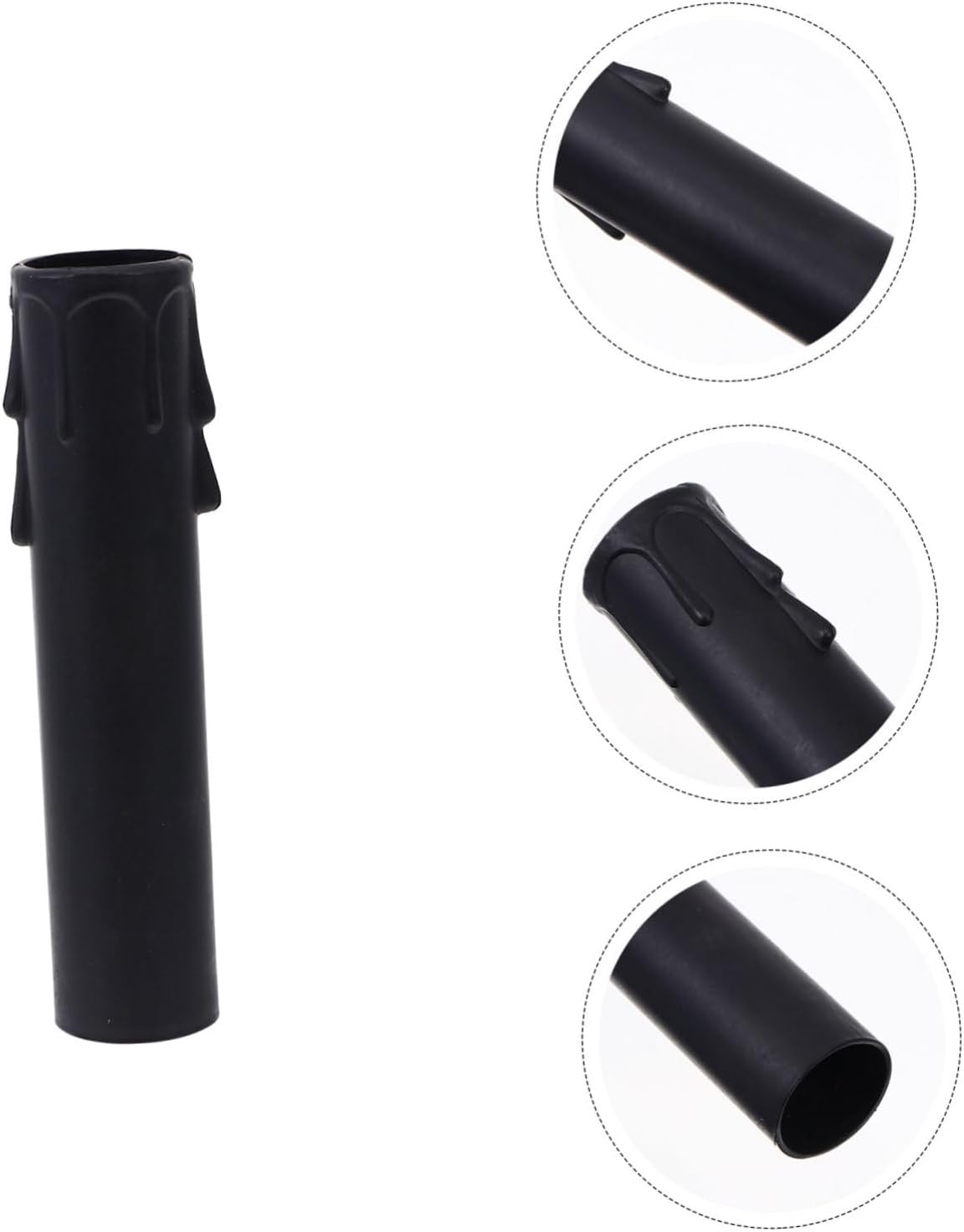 POPETPOP 20 Pcs Candle Chandelier Socket Covers Teardrop Design Plastic Sleeves