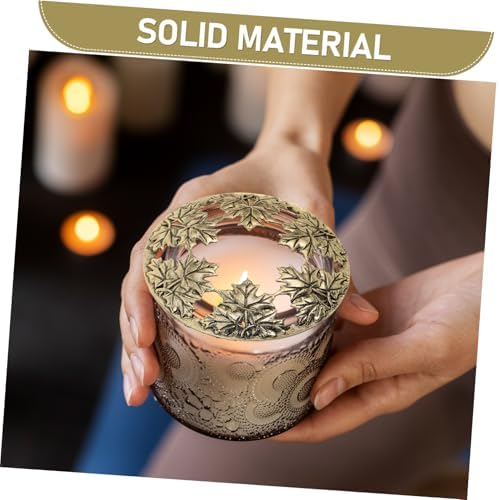 Candle Toppers Hollow Design for Even Melting and Debris Protection