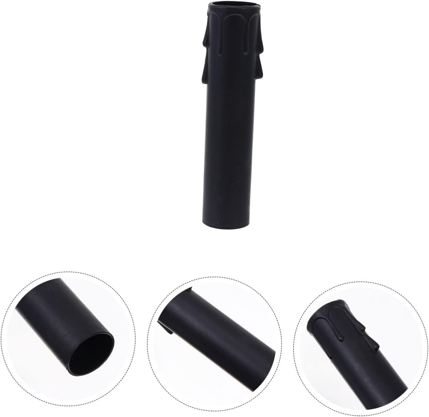 POPETPOP 20 Pcs Candle Chandelier Socket Covers Teardrop Design Plastic Sleeves