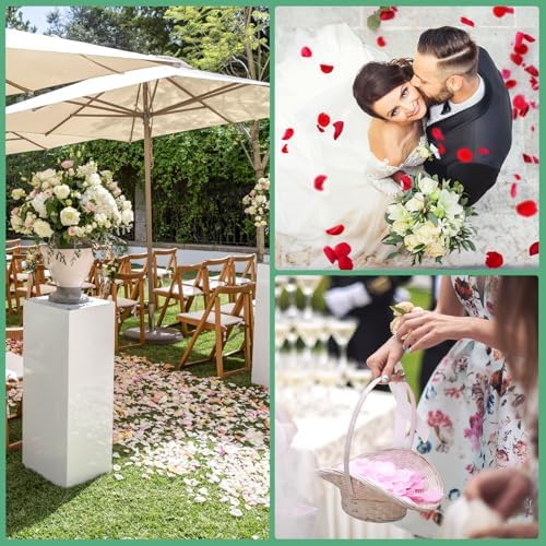 3000-Pack Silk Rose Petals for Wedding Decor Orange