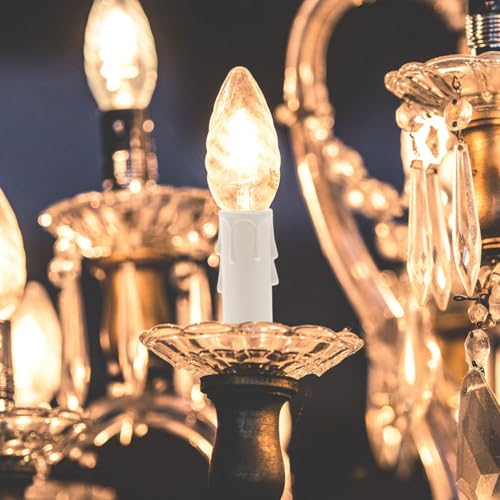 15pcs Candle Socket Covers Drip Candle Sleeves for Home
