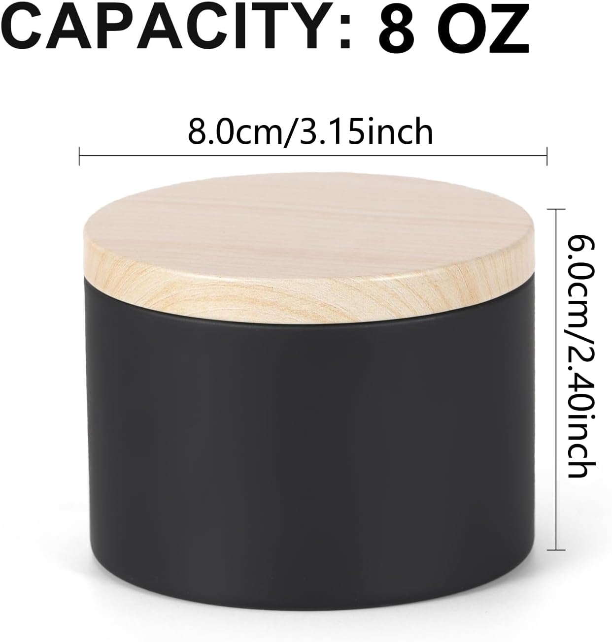 SONVIIBOX 24 Piece 8oz Candle Tin Set
