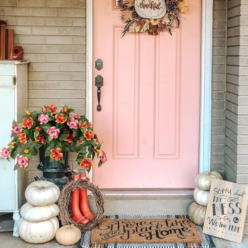 Hrobek Artificial Hibiscus Flowers 2PCS for Outdoor Decor