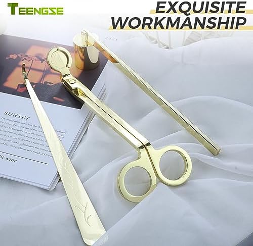 Gold 3 in 1 Candle Accessory Set