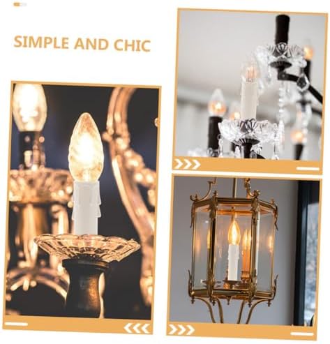 15pcs Drip Candle Sleeves for Chandelier Decor and Safety