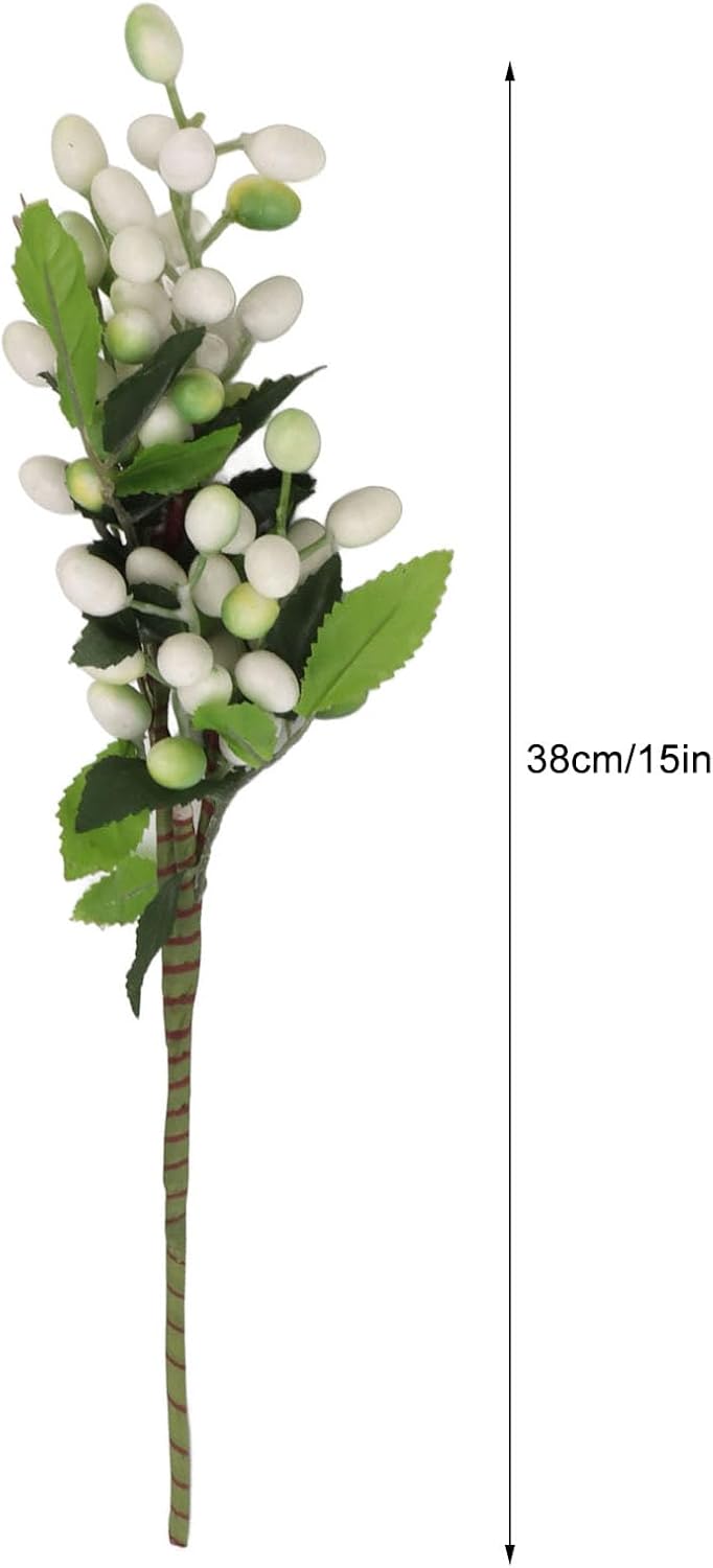 FRELEAN Artificial Fruit Decorations 5PCS White