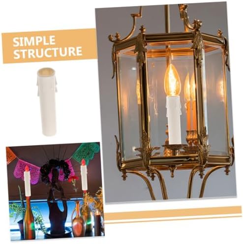 Zerodeko 15PCS Candle Drip Sleeves for Chandeliers and Candelabras