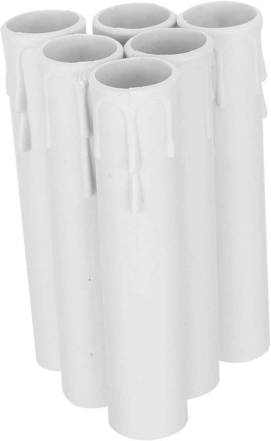 Happyyami 20pcs White Votive Candles with Candle Holders