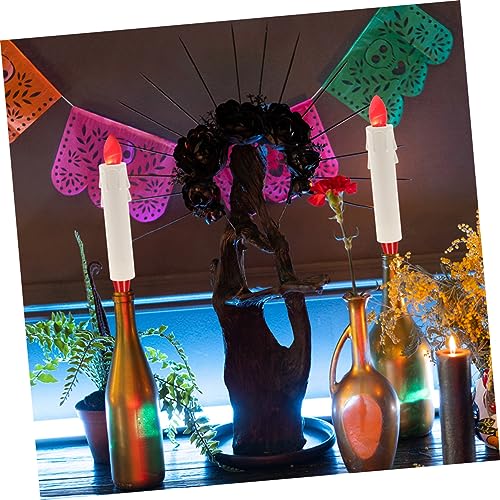 Alipis 20pcs Chandelier Socket Wax Drop Effect Plastic Tubes for Candelabras