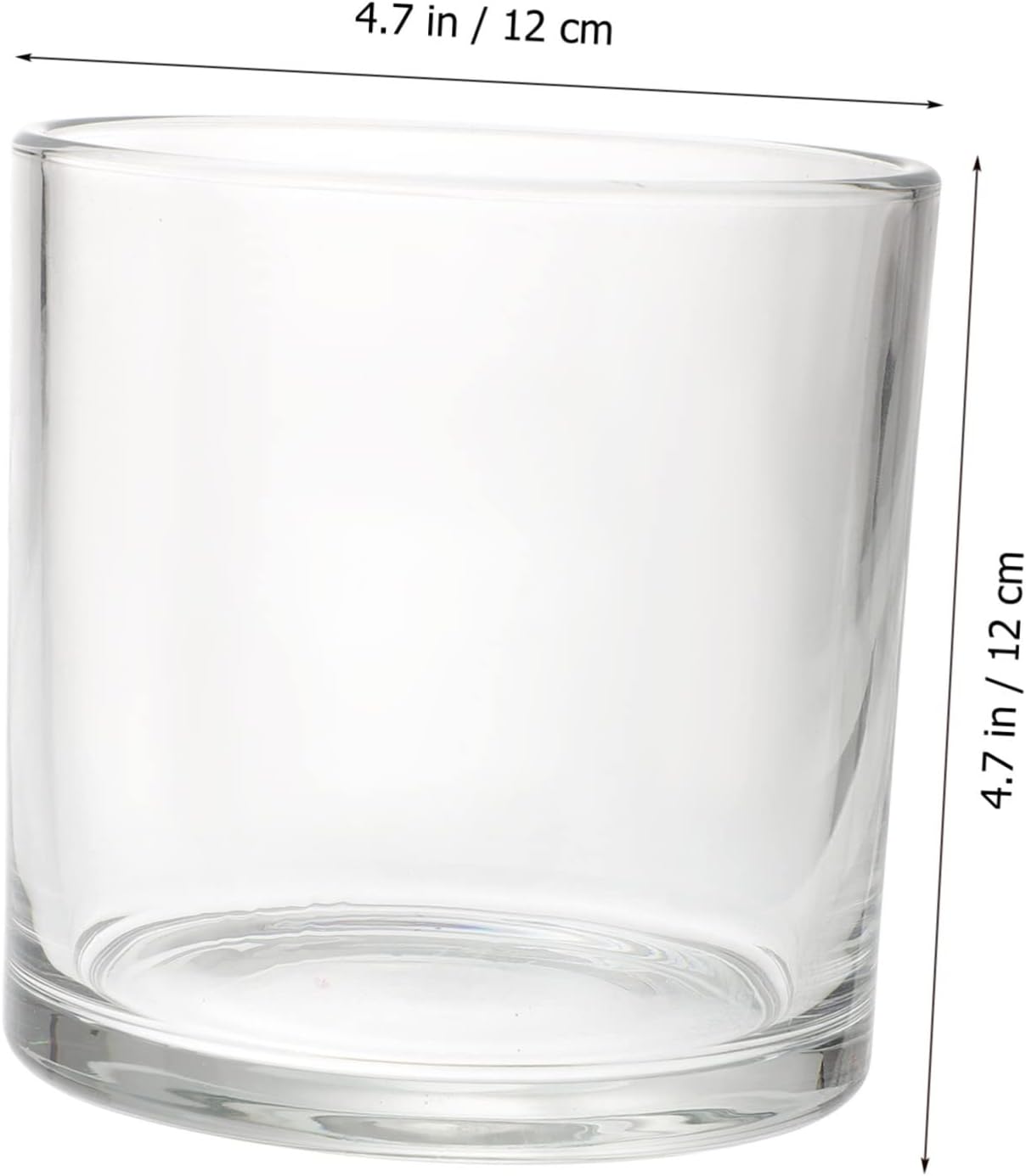 Zerodeko Simple Candle Protectors Glass Shades Windproof Holders