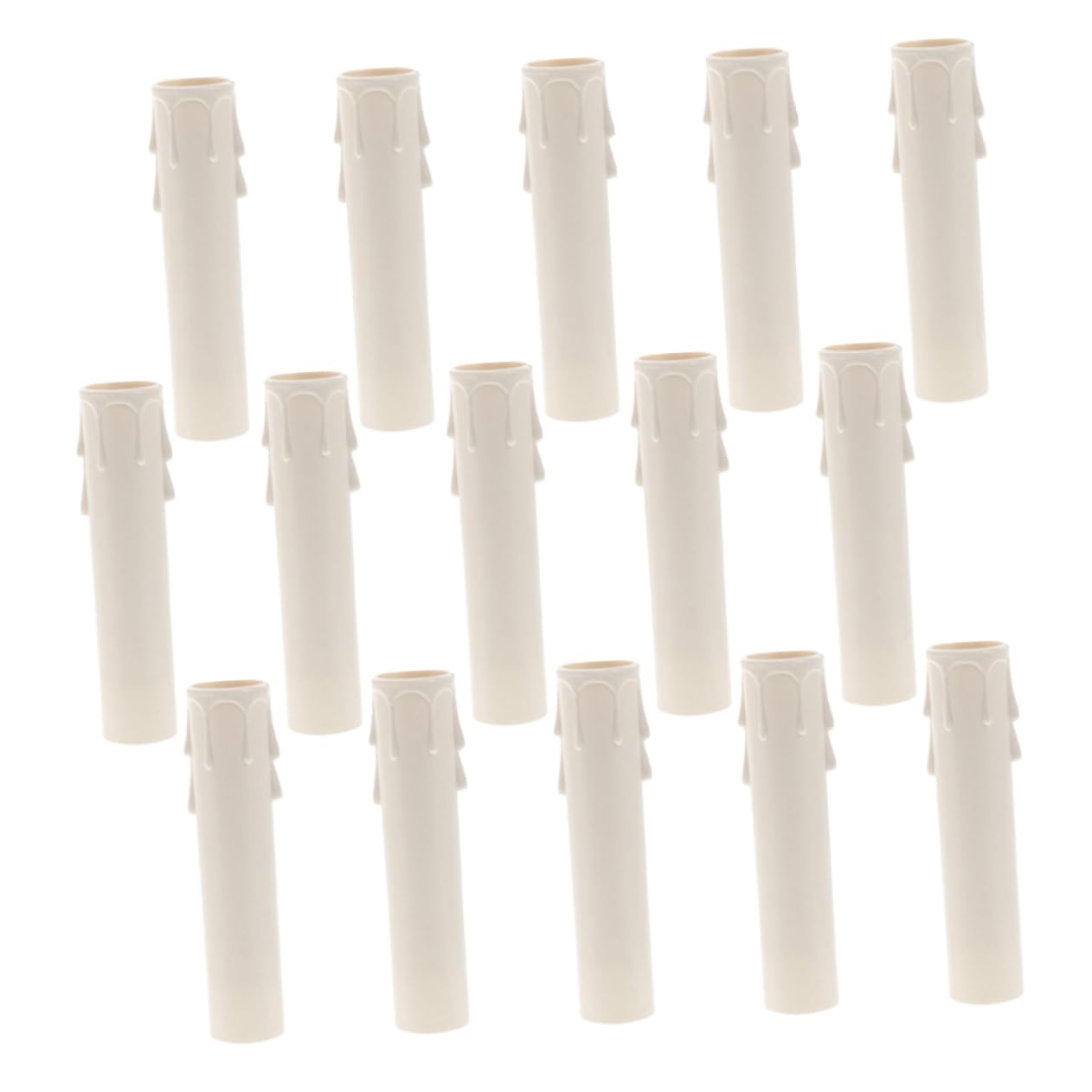 Chandelier Light Covers 15pcs Teardrop Shape Candle Sleeves