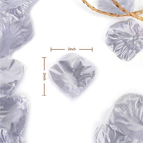 2000 PCS Silver Silk Rose Petals Wedding Decoration