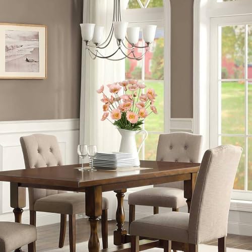 ICBOX Poppy Flowers Artificial 8PCS Champagne