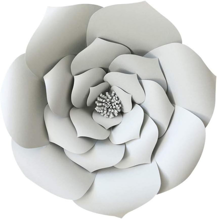 ERINGOGO Faux Flowers 2pcs Grey for Wedding Decor