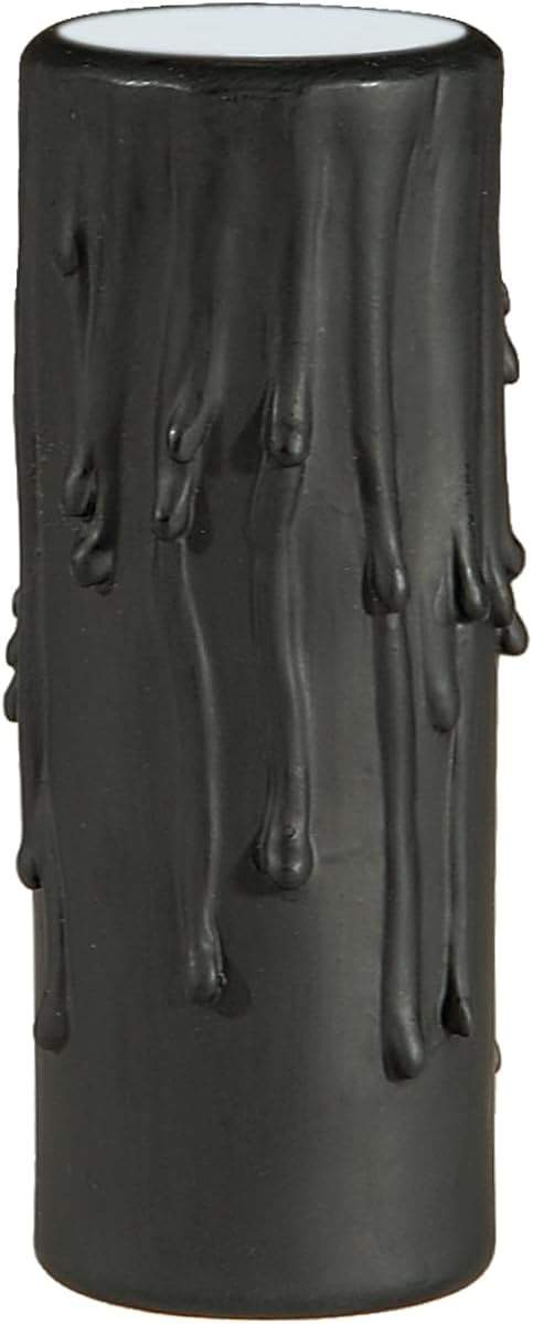BP Lamp 4 Inch Black Polybeeswax Candle Covers