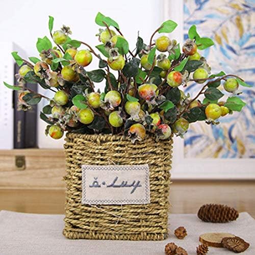 SHQ Artificial Flowers Pomegranate Gray Bunch Decor