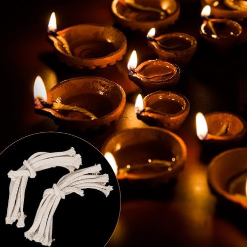 20 PCS Cotton Oil Lamp Wicks Replacement for Candles and Burners