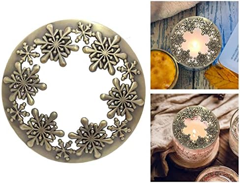 Antique Candle Covers with Bronze Metal Lids