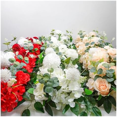 100cm Pink Artificial Peony Rose Flower Decor Wall Arch