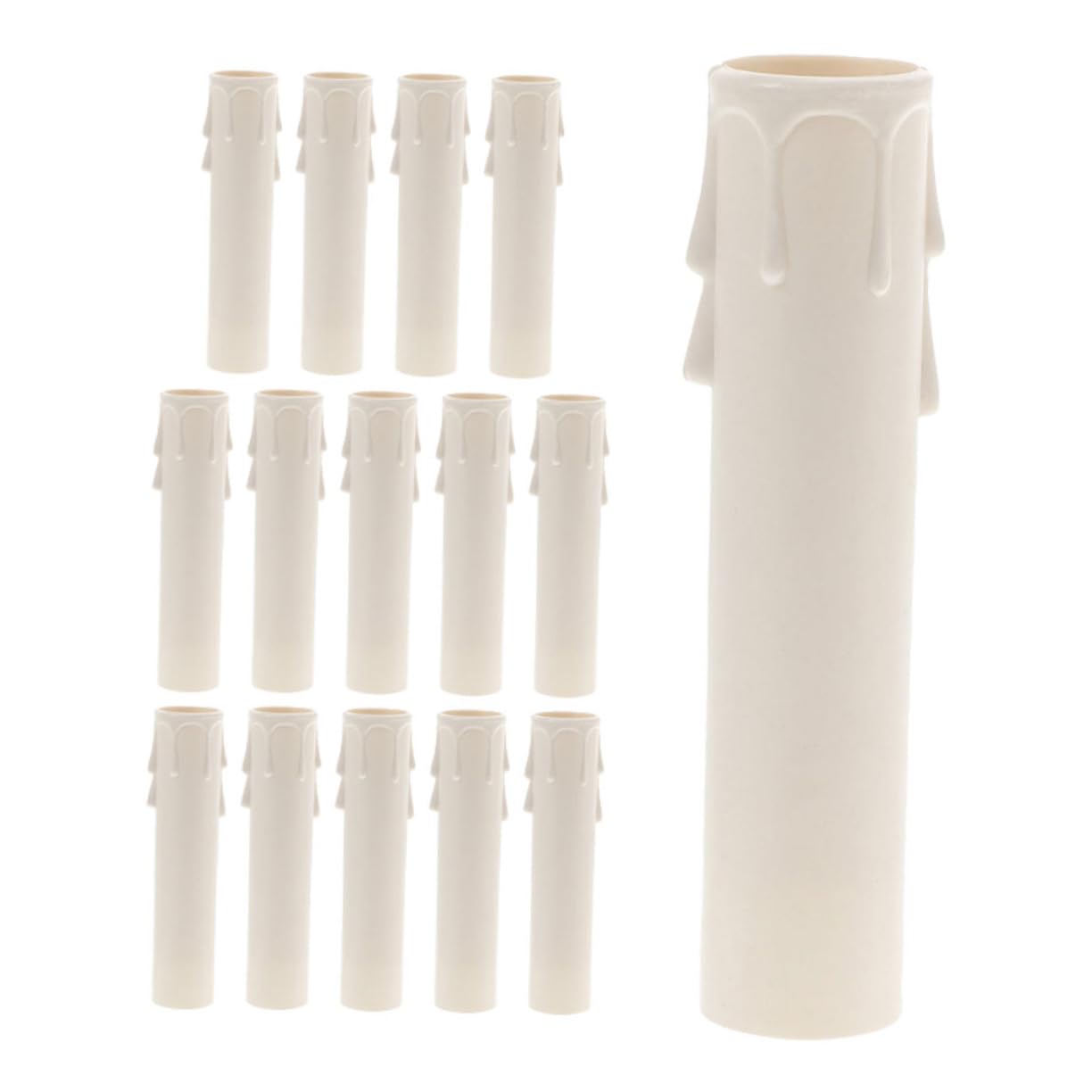 Garneck 15pcs Candle Socket Replacement Covers for Chandelier Drip Aesthetic Teardrop Design