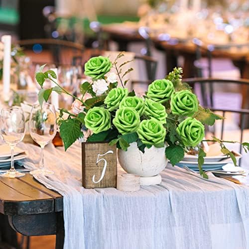 JOYLEX Realistic Roses Artificial Flowers 25pcs Set