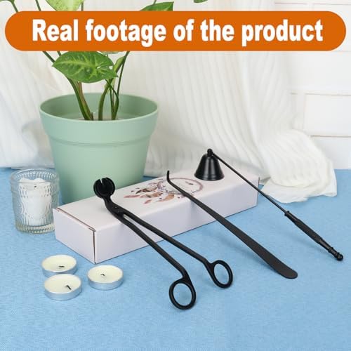 3 in 1 Candle Accessory Set - Black