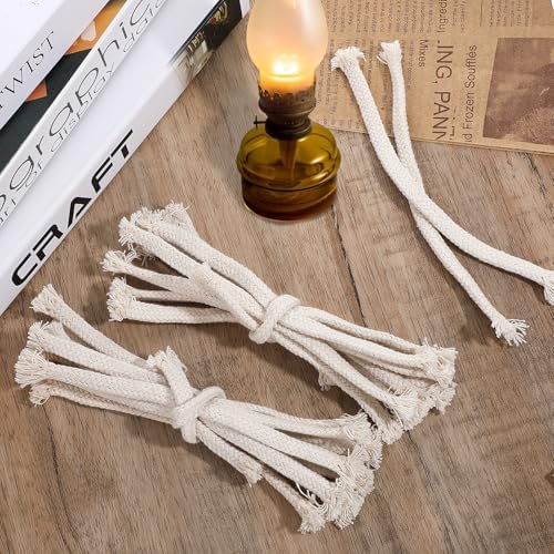 20 PCS Cotton Oil Lamp Wicks Replacement for Candles and Burners