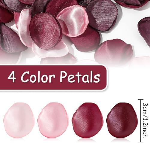 Whaline 400Pcs Artificial Silk Rose Petals Set