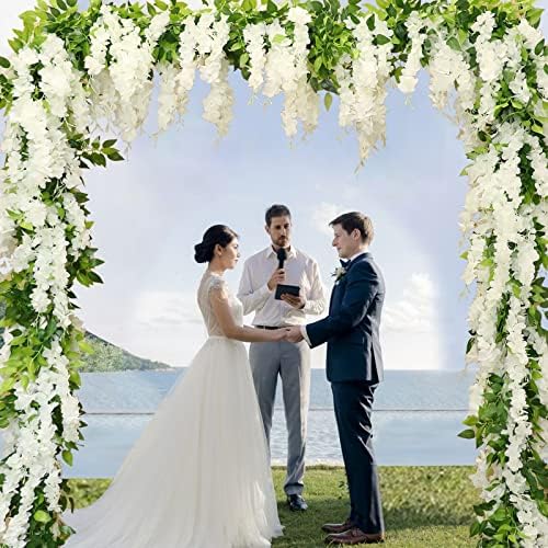Wisteria Artificial Flowers Garland 8Pcs 72 FtPiece