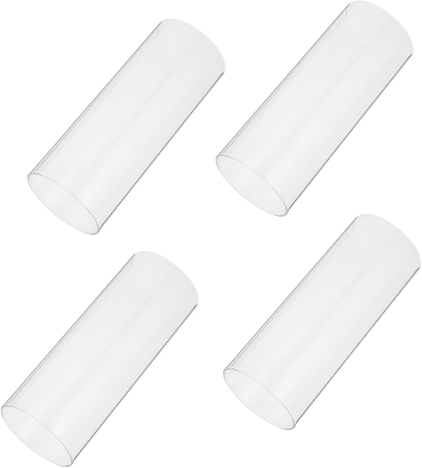 4pcs Clear Acrylic Candle Covers for Tealights and Votives