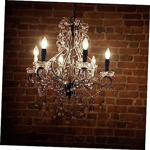 POPETPOP 20 Pcs Candle Chandelier Socket Covers Teardrop Design Plastic Sleeves