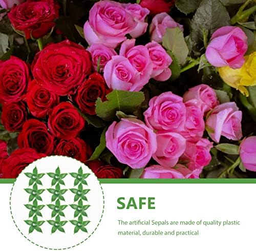 120pcs Artificial Flower Sepals for Crafts and Decor