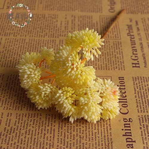 ShineBear 1PC Cream Artificial Flower Mini Succulent Decoration