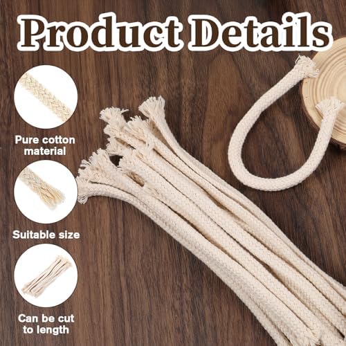 20 Pcs 14 Round Oil Lamp Wicks Cotton Replacement