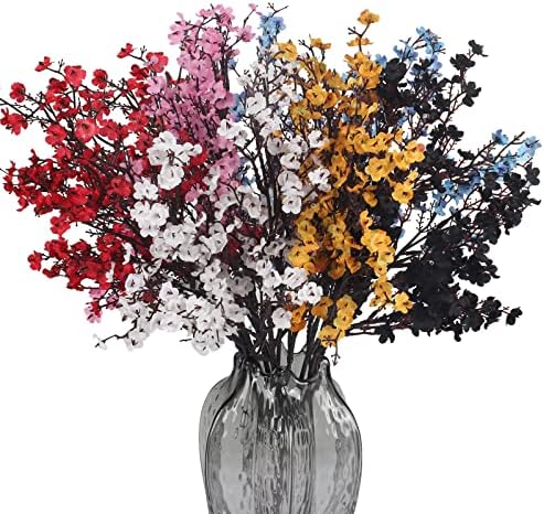 AILANDA 16PCS Pink Artificial Baby Breath Flowers Bouquet Vase Fillers