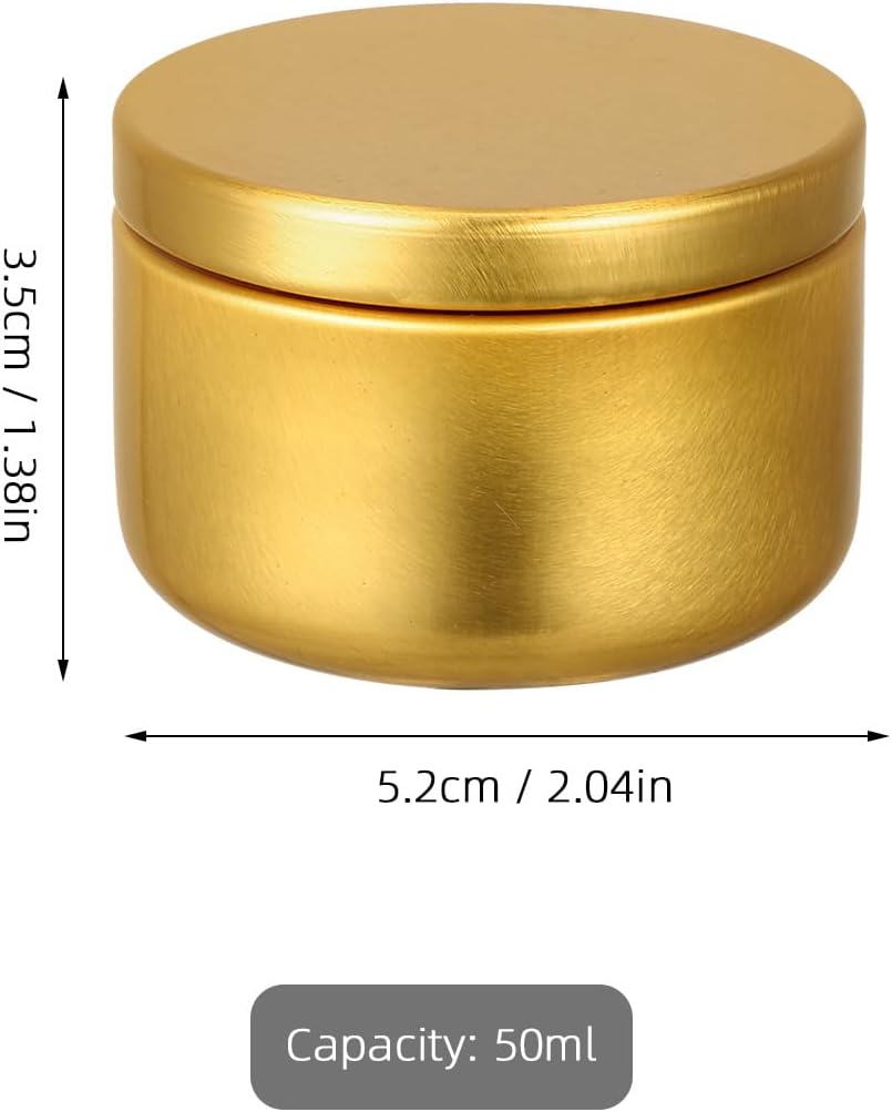 Artibetter 24pcs Aluminum Candle Tins 2oz with Lids