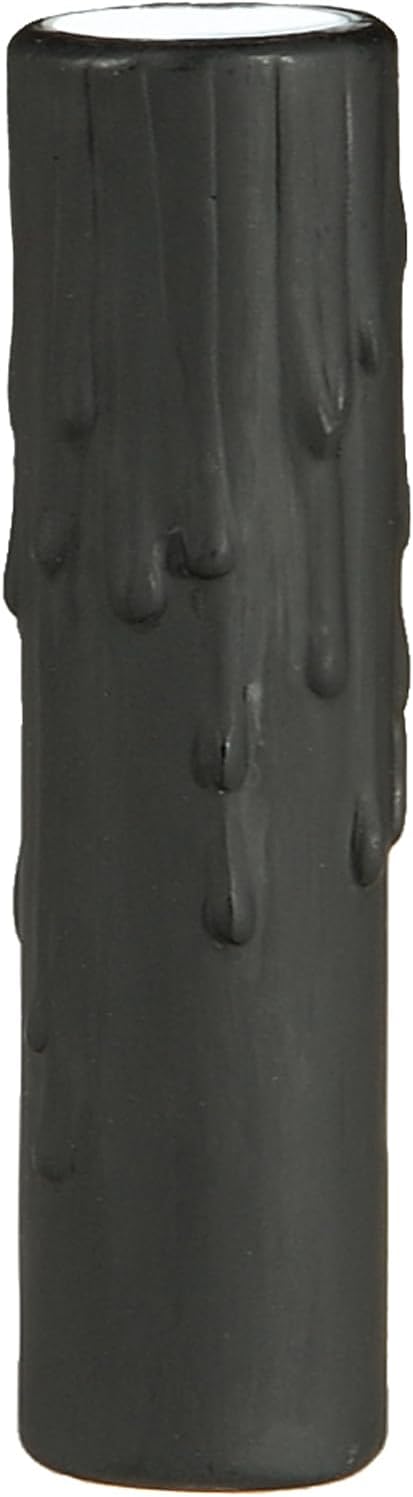 BP Lamp 6 Inch Black Polybeeswax Candle Covers