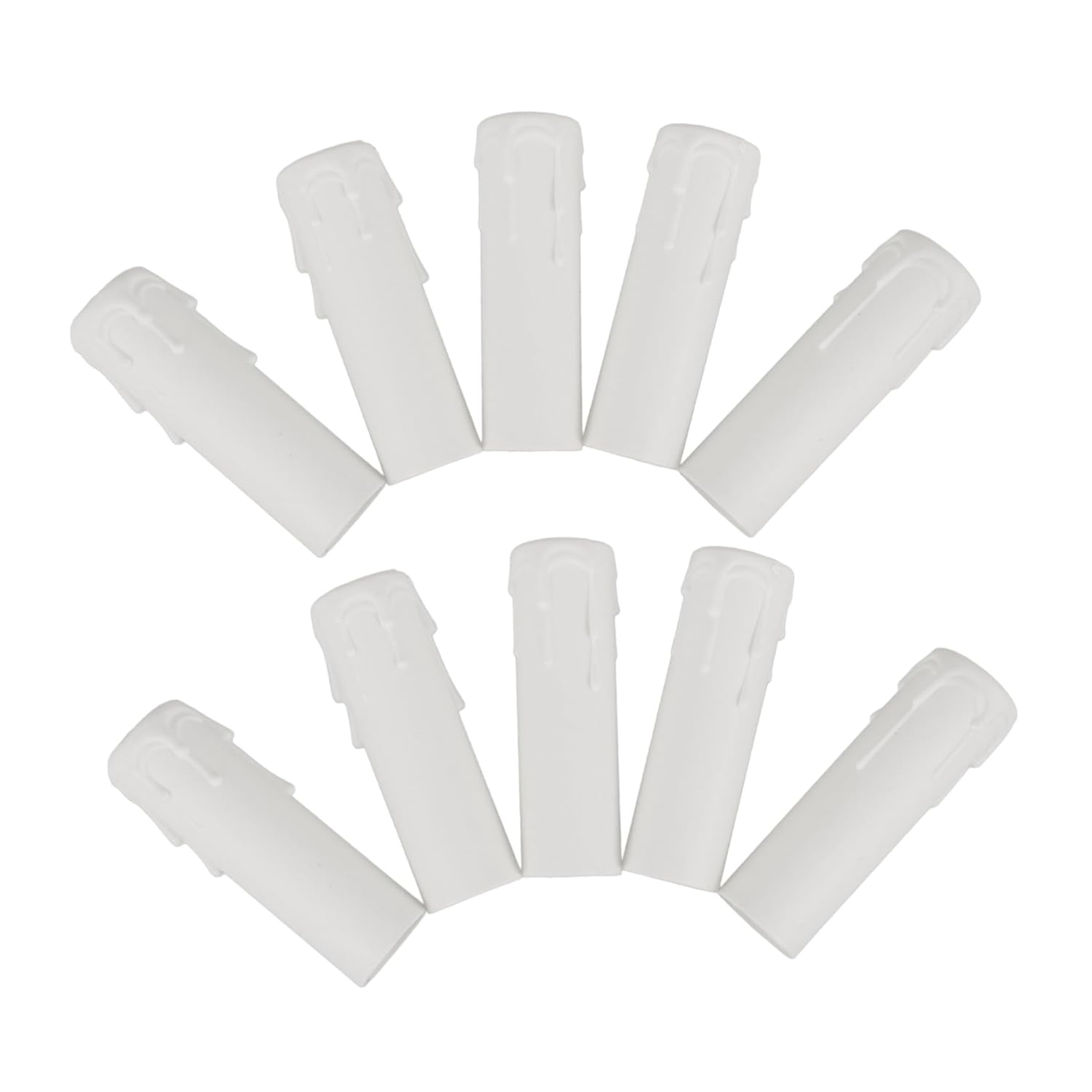 12pcs Chandelier Candle Sleeves Drip Covers for Birthday Dinner
