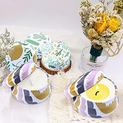 Rolin Roly 12Pcs Mini Aluminum Candle Travel Tins with Lids