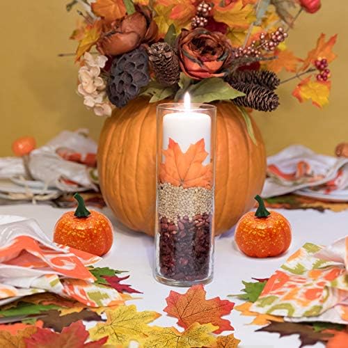 Coolrunner 12 Pack Realistic Artificial Fall Pumpkins - Orange