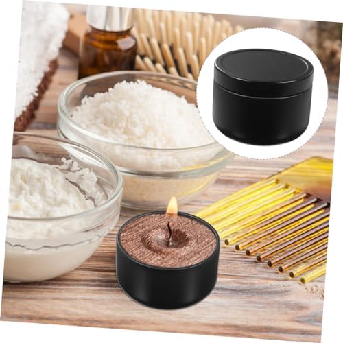 ERINGOGO 12pcs Tinplate Candle Jars for Storage and Crafting