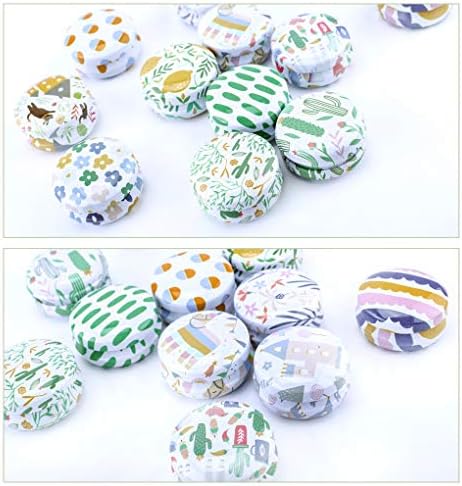 Rolin Roly 12Pcs Mini Aluminum Candle Travel Tins with Lids